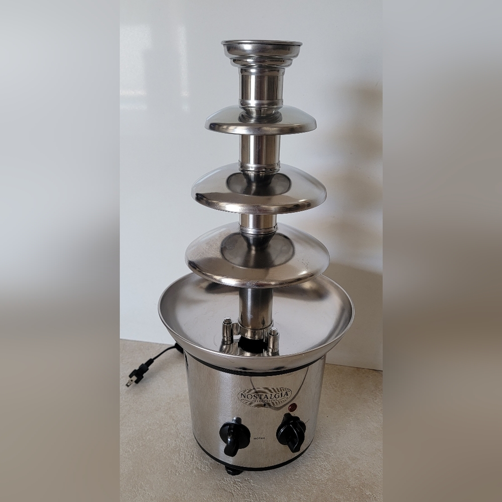 Nostalgia Chocolate Fountain Stainless Steel